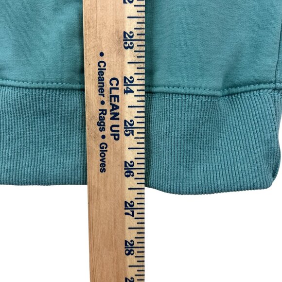 "IT'S A BEAUT CLARK" Christmas Long Sleeve Sweatshirt Teal Size M - Picture 5 of 6